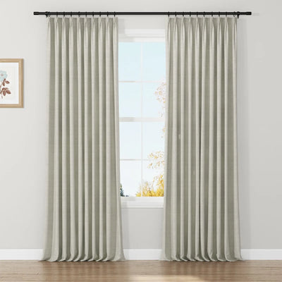 Lydia Lattice Jacquard Curtain Pleated TWOPAGES