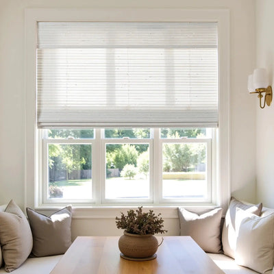 Natural Paper Bamboo Woven Shade - Marble White -TWOPAGES CURTAINS