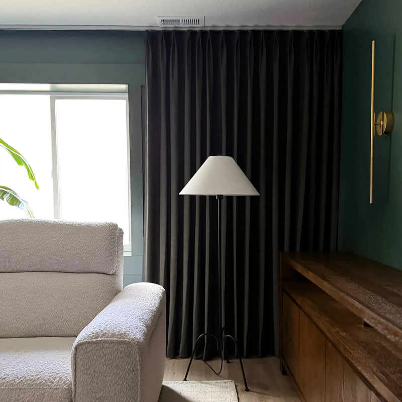 Jawara Luxury Linen Cotton Curtain Pleated- -TWOPAGES