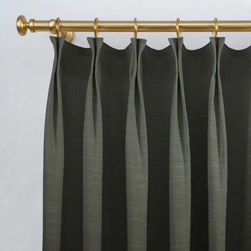 Jawara Luxury Linen Cotton Curtain Pleated- -TWOPAGES