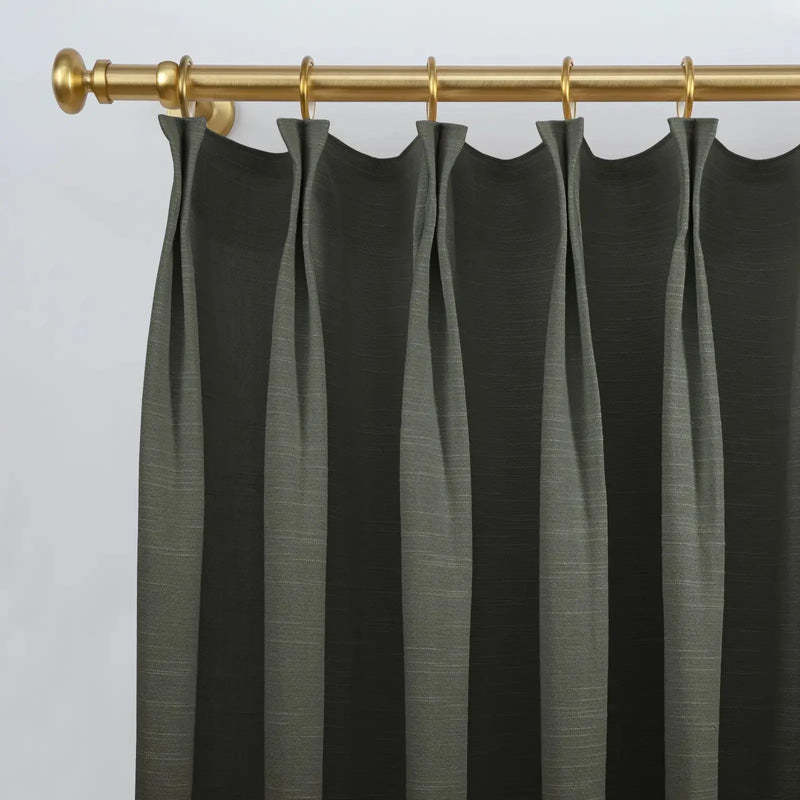 Jawara Luxury Linen Cotton Curtain Pleated- -TWOPAGES