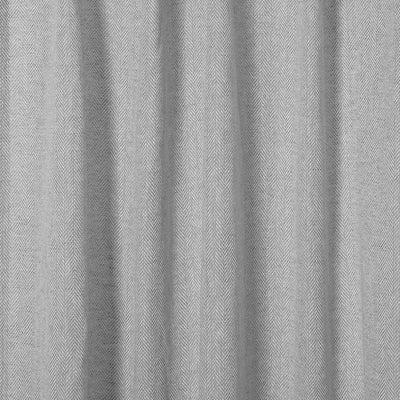 Ron Linen Herringbone Custom Curtain Pleated -TWOPAGES