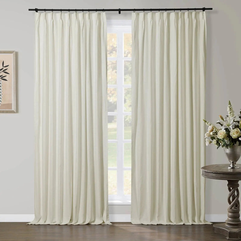 Jawara Luxury Linen Cotton Curtain Pleated- -TWOPAGES