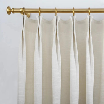 Jawara Luxury Linen Cotton Curtain Pleated- -TWOPAGES