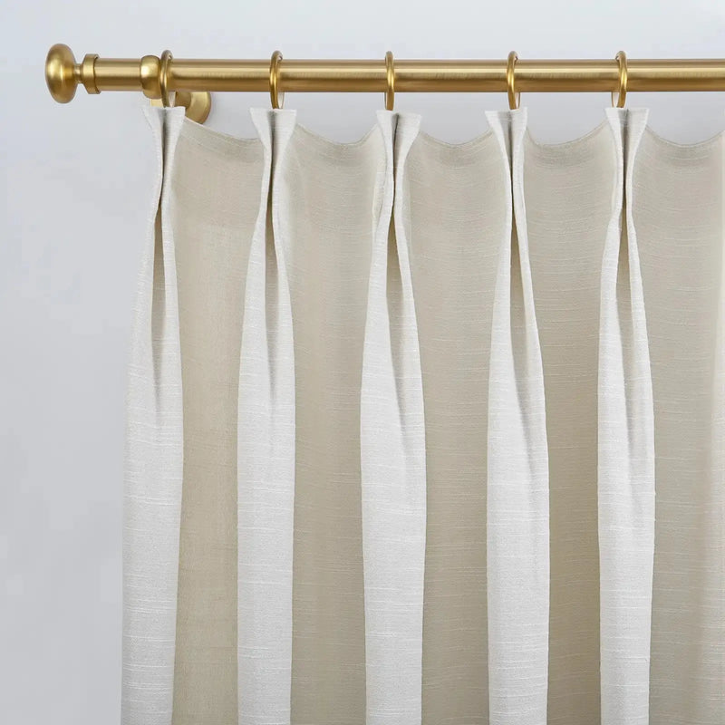 Jawara Luxury Linen Cotton Curtain Pleated- -TWOPAGES