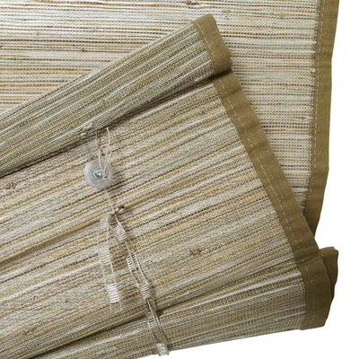 Rae Natural Jute Flax Woven Shade - Khaki TWOPAGES CURTAINS