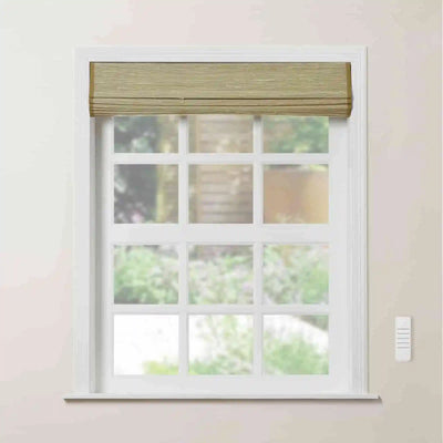 Motorized Window Woven Bamboo Shades