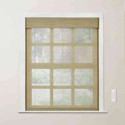 Motorized Window Woven Bamboo Shades