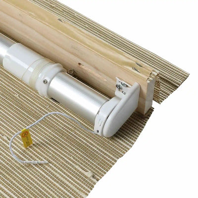 Motorized Window Woven Bamboo Shades