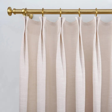 Jawara Luxury Linen Cotton Curtain Pleated- -TWOPAGES