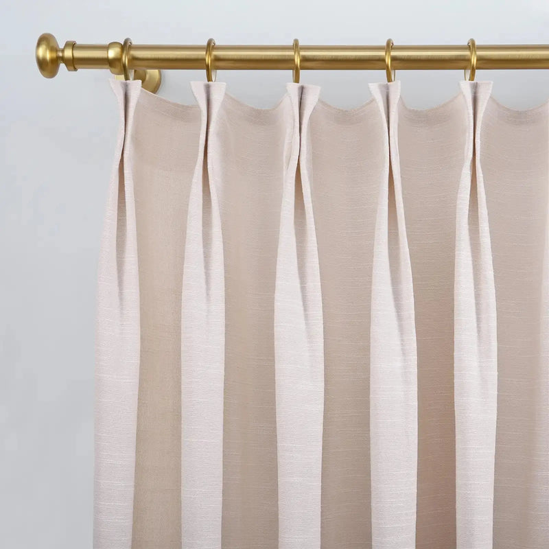 Jawara Luxury Linen Cotton Curtain Pleated- -TWOPAGES