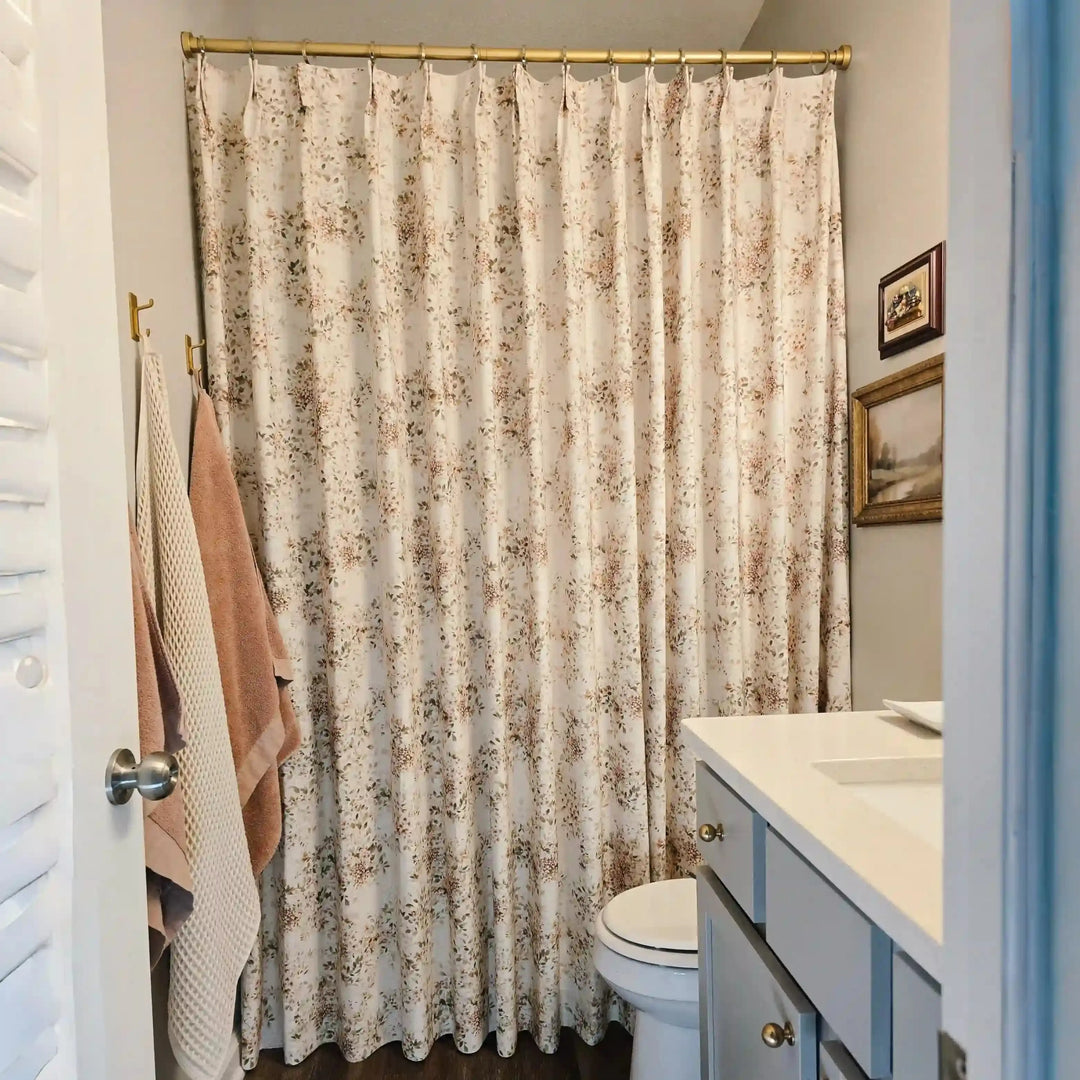 Custom Luxury Bathroom Curtains with Waterproof Layer- -TWOPAGES CURTAINS