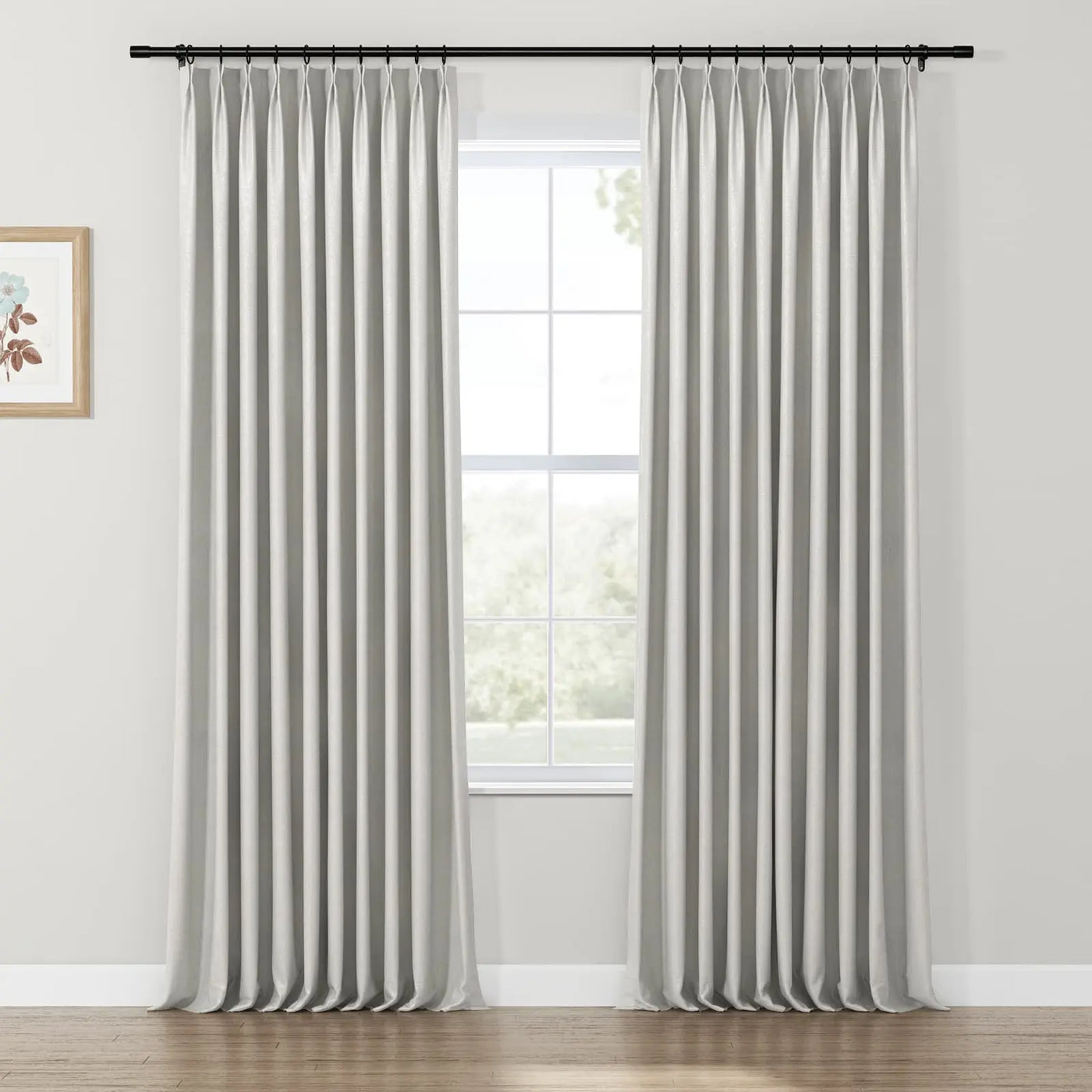 Lydia Semicircle Jacquard Curtain Pleated TWOPAGES