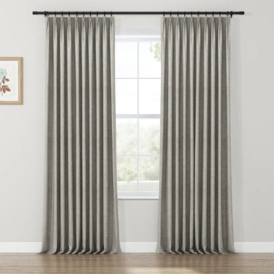 Lydia Semicircle Jacquard Curtain Pleated TWOPAGES