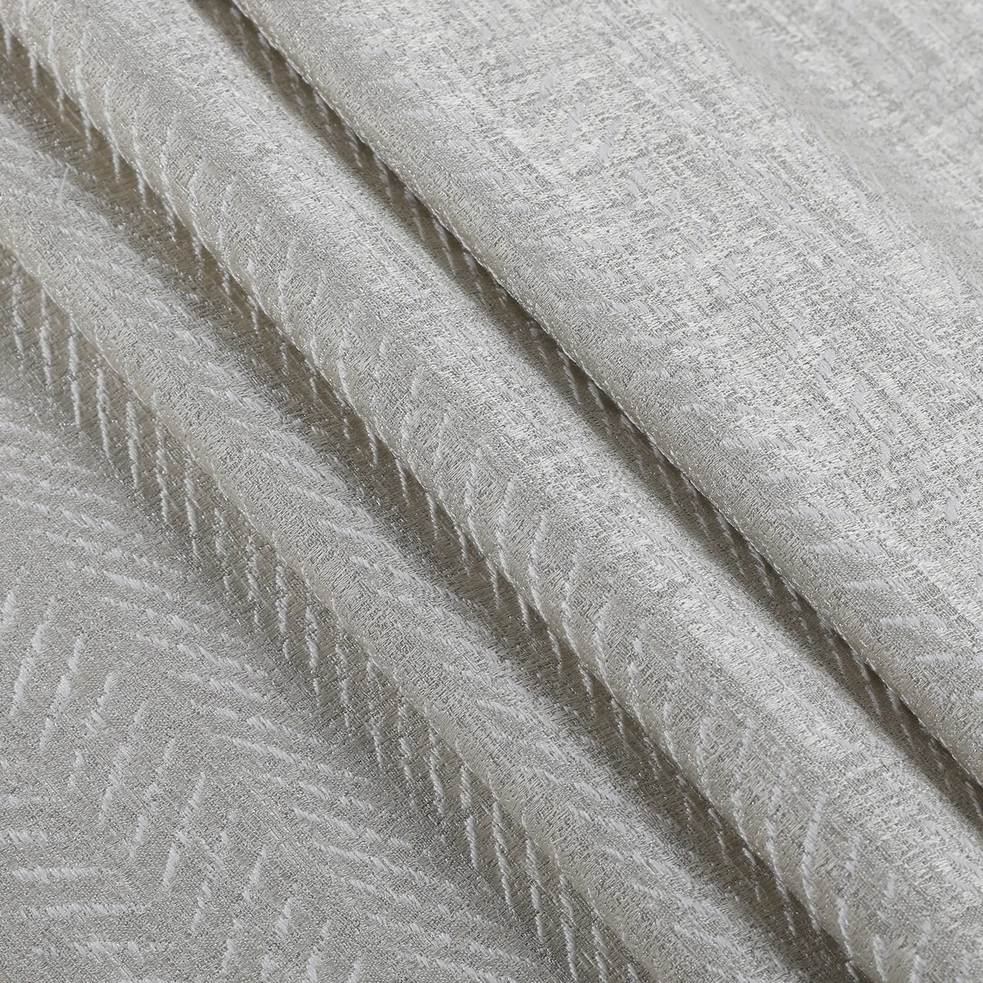 Lydia Herringbone Jacquard Curtain Pleated TWOPAGES