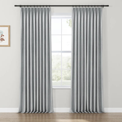 Lydia Rib Jacquard Curtain Pleated TWOPAGES