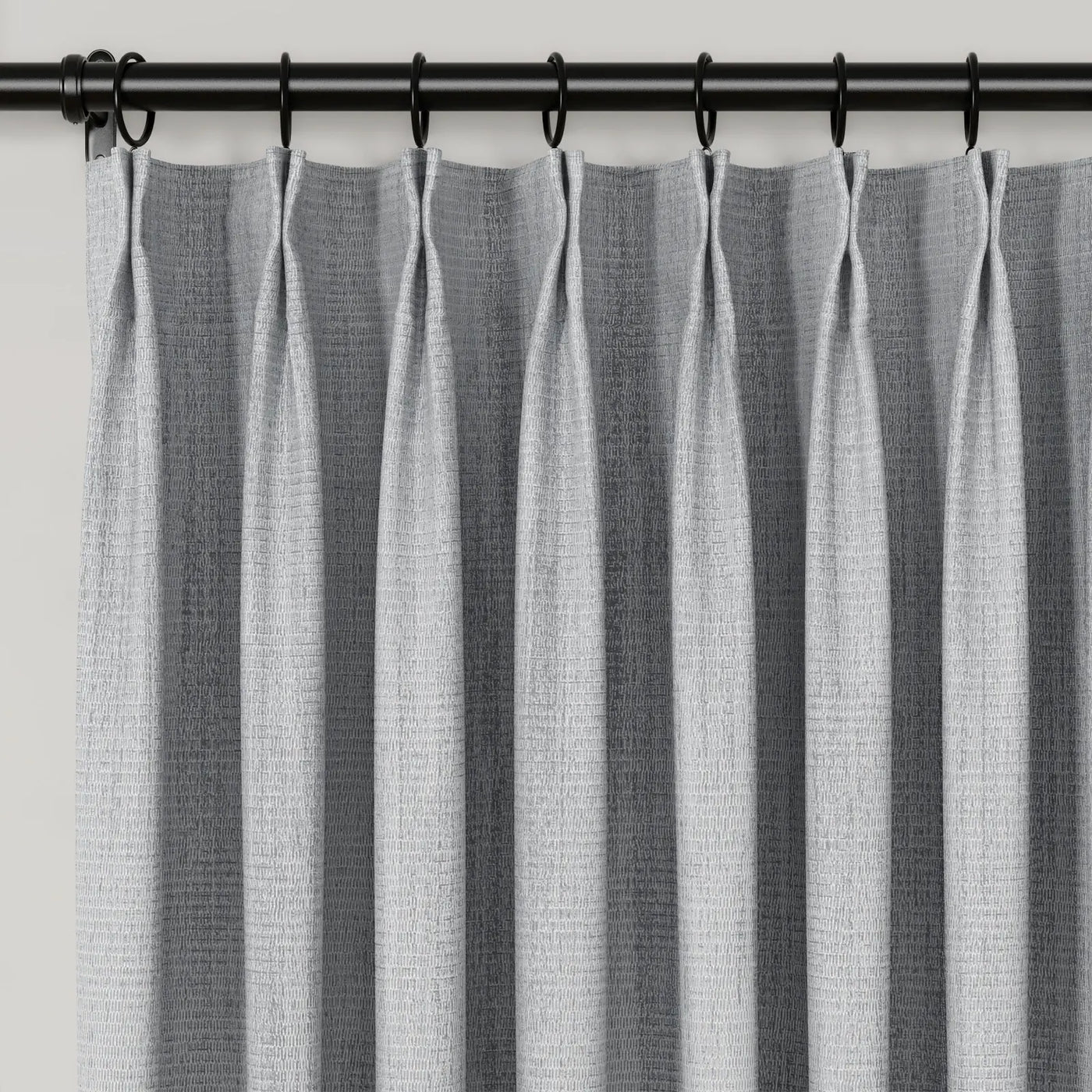 Lydia Rib Jacquard Curtain Pleated TWOPAGES