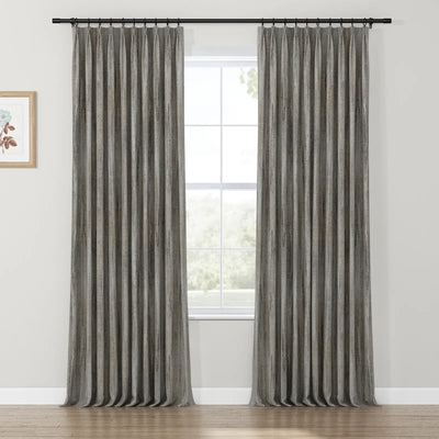 Lydia Rib Jacquard Curtain Pleated TWOPAGES