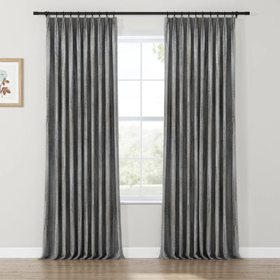 Lydia Rib Jacquard Curtain Pleated TWOPAGES