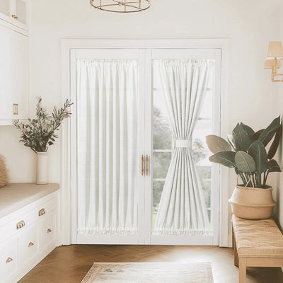 Custom Rod Pocket French Door Curtain -TWOPAGES CURTAINS