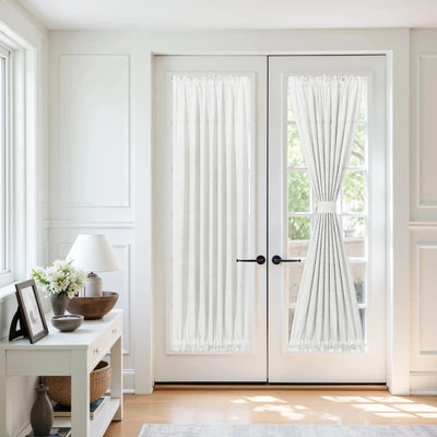 Custom Rod Pocket French Door Curtain -TWOPAGES CURTAINS