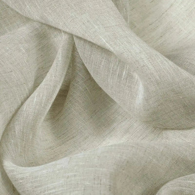 TWOPAGES Joy 100% European Flax Linen Sheer Curtain Soft Top- -TWOPAGES