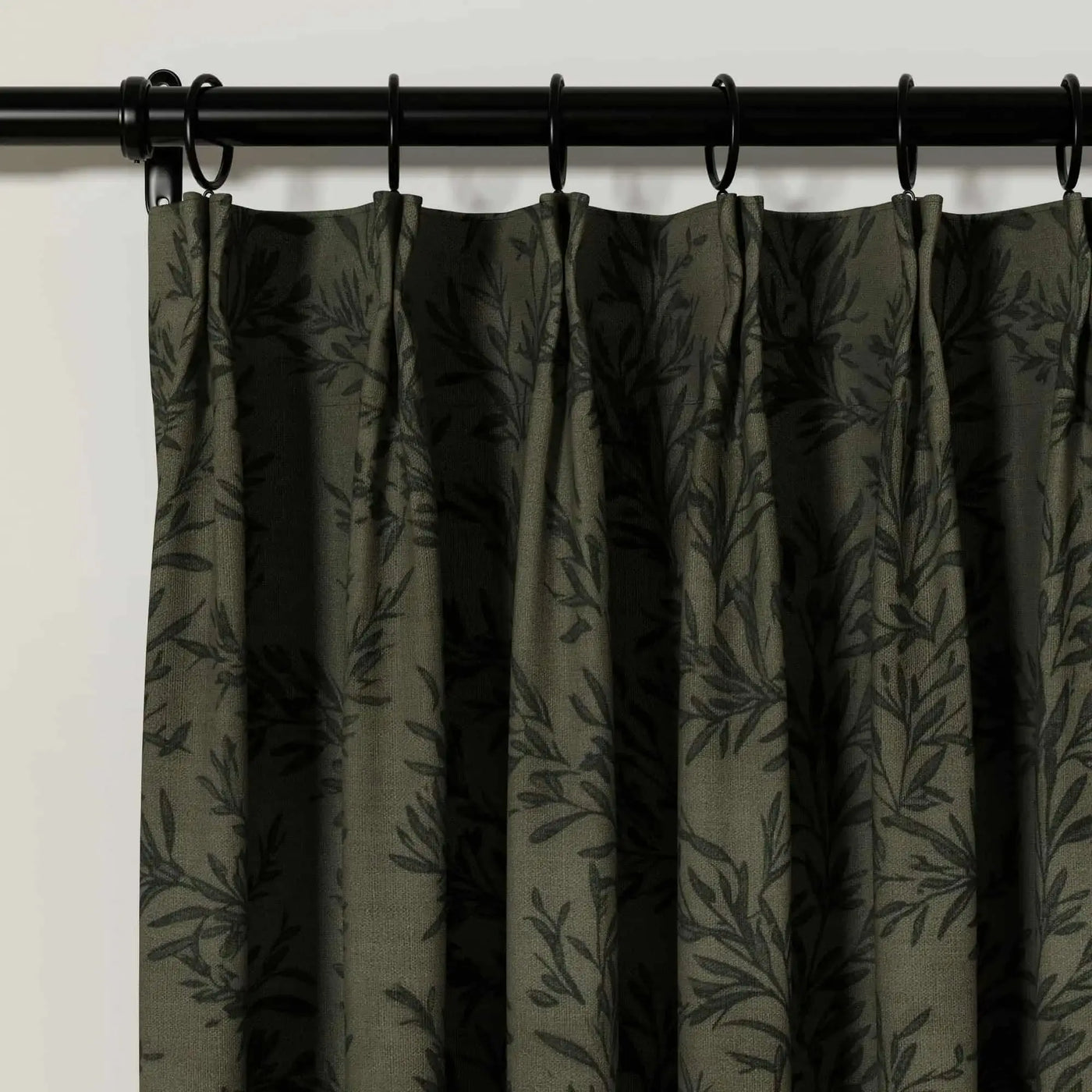 Sara Le Print Linen Cafe Curtains Pleated -TWOPAGES