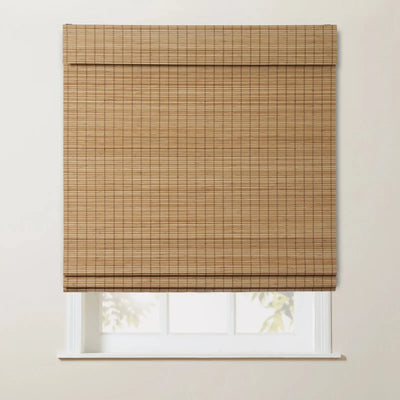 Sybil Bamboo Roman Shade - Flax