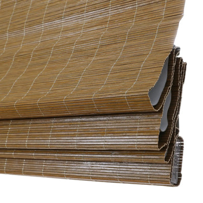 Sybil Bamboo Roman Shade - Cinnamon TWOPAGES CURTAINS