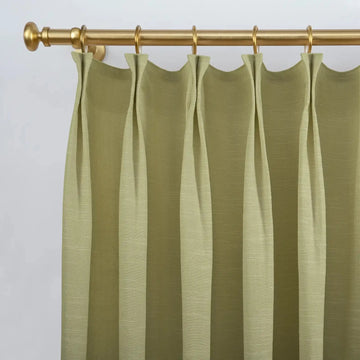 Jawara Luxury Linen Cotton Curtain Pleated- -TWOPAGES