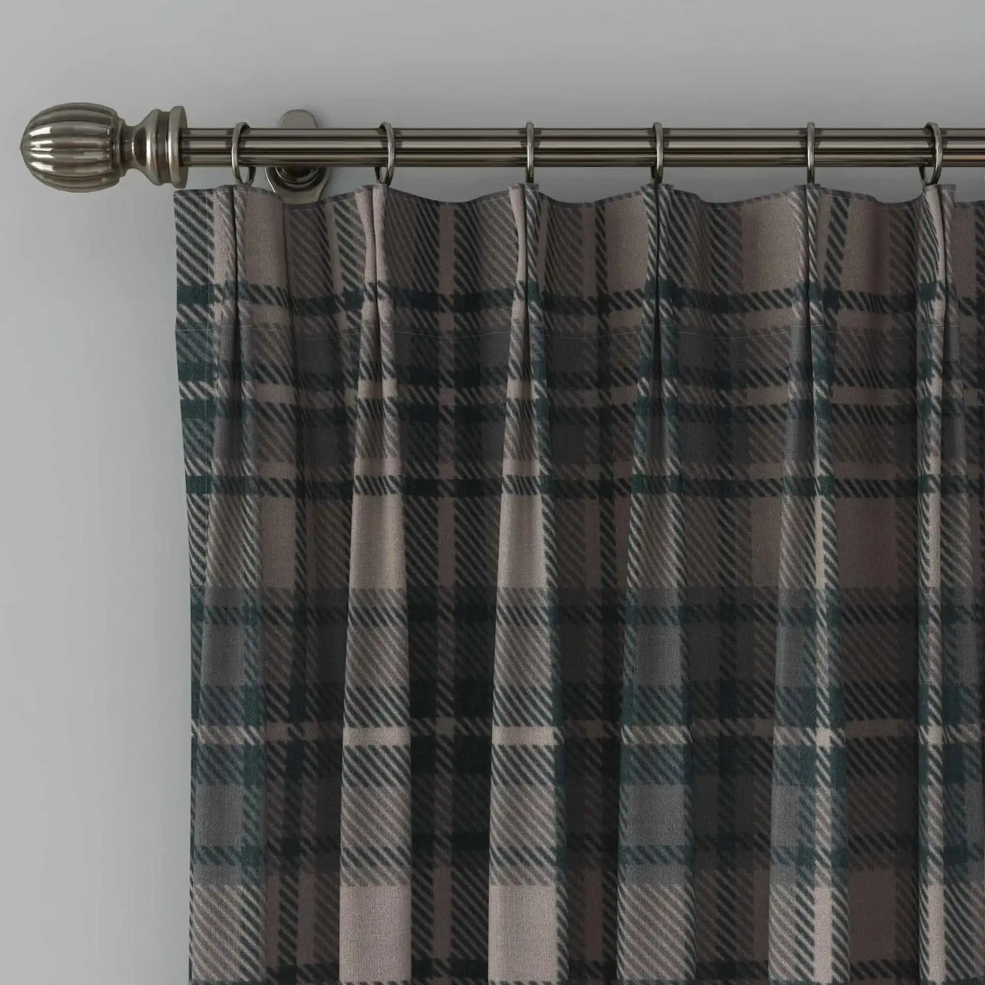 Sara Le Print Linen Cafe Curtains Pleated -TWOPAGES