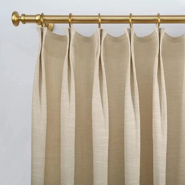 Jawara Luxury Linen Cotton Curtain Pleated- -TWOPAGES