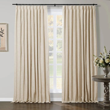 Jawara Luxury Linen Cotton Curtain Pleated- -TWOPAGES