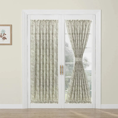 Custom Rod Pocket French Door Curtain -TWOPAGES CURTAINS