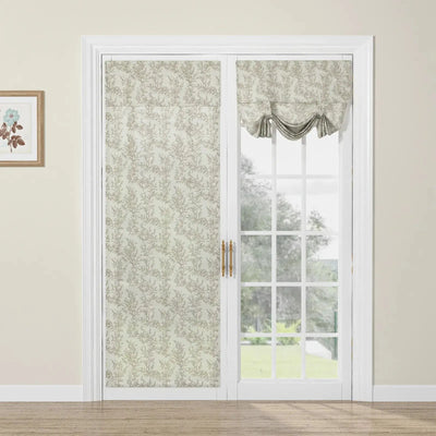 Custom Tie Up Shades for French Door -TWOPAGES CURTAINS