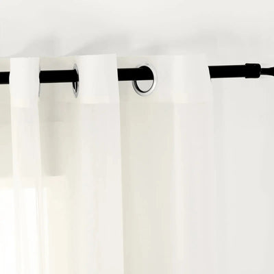 Scandina Solid Voile Sheer Curtain Grommet -TWOPAGES