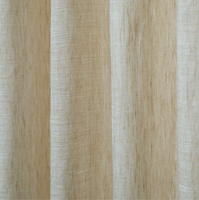 Joy 100% Linen Sheer Curtain Pleated