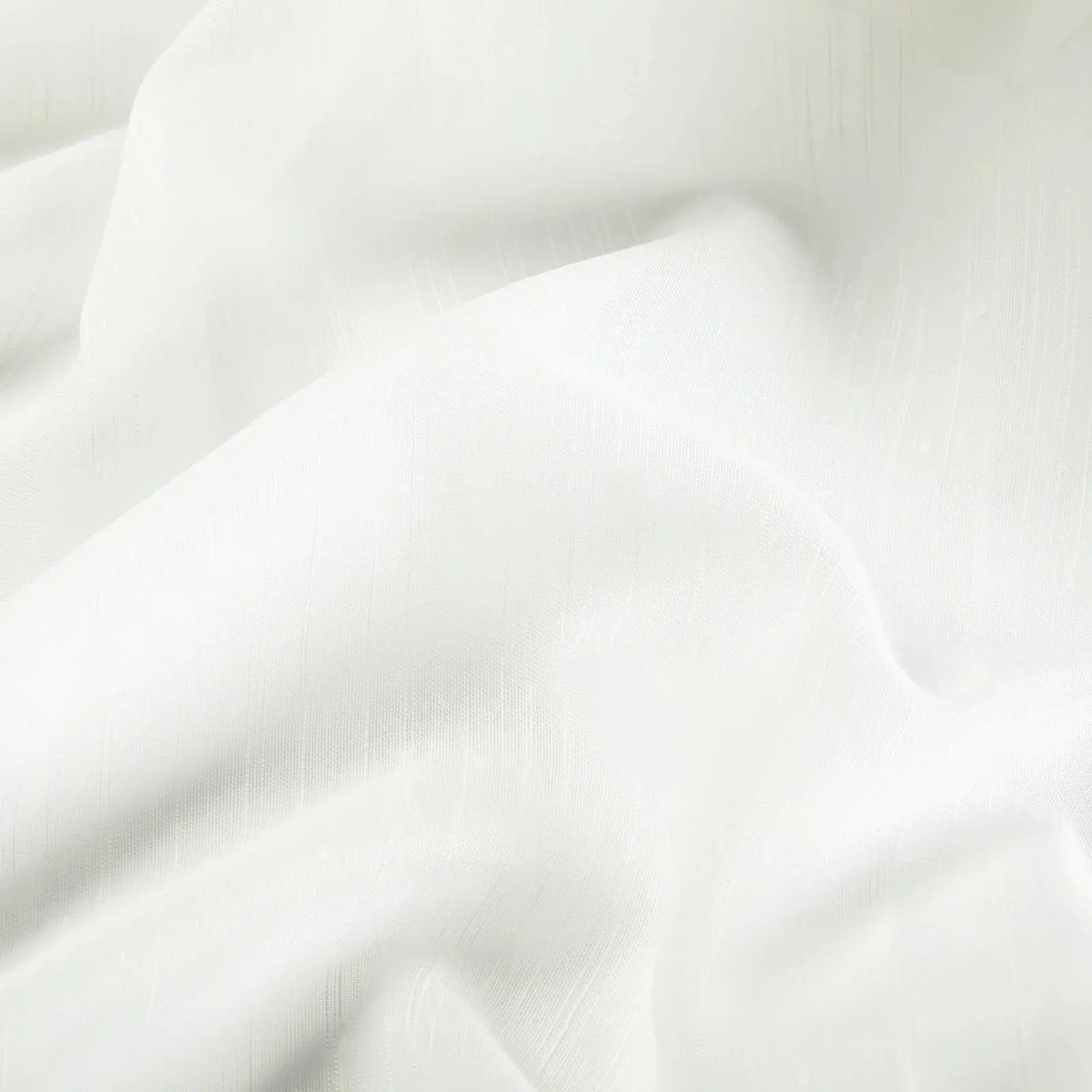 Florida Embossed White Semi Sheer Curtain Soft Top -TWOPAGES