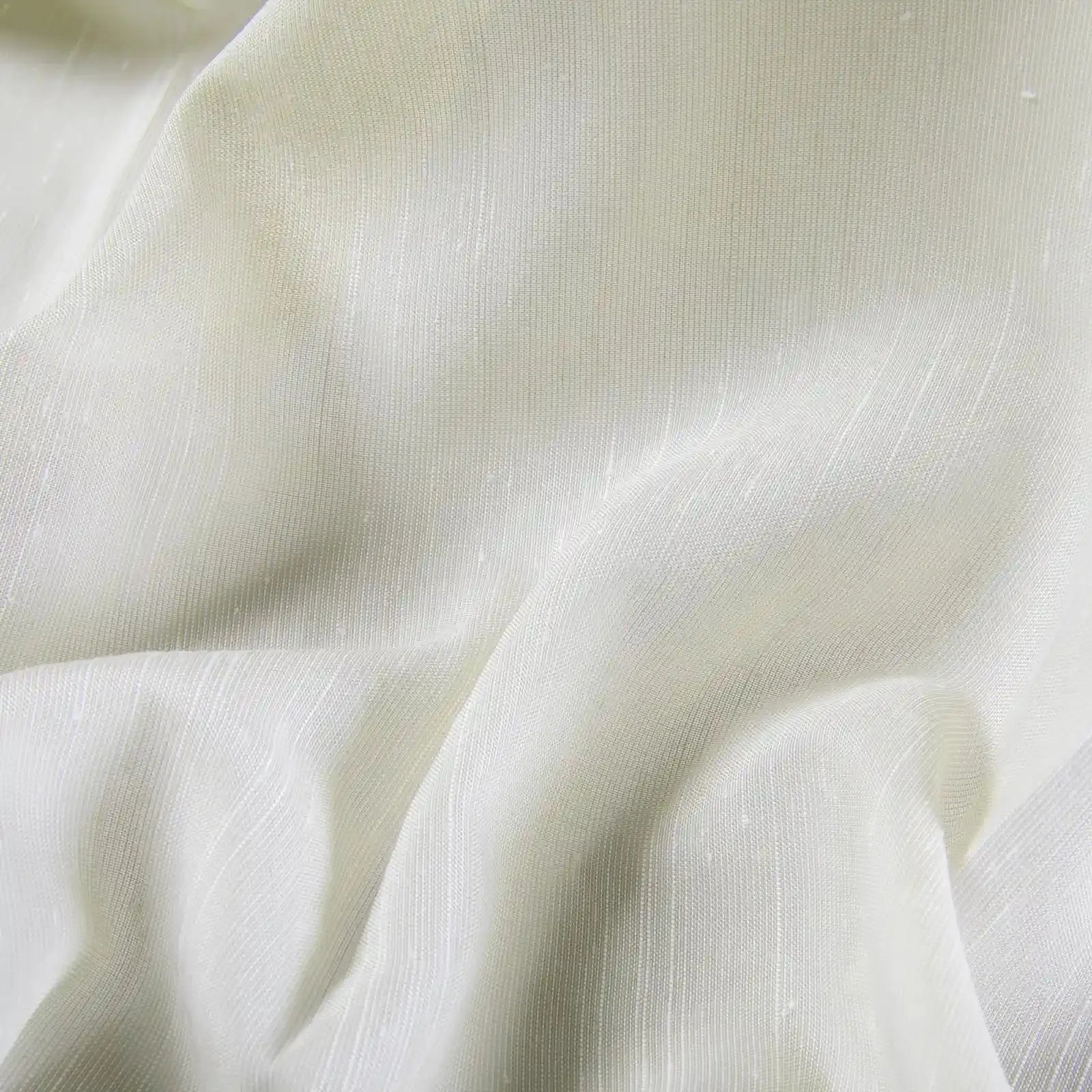 Florida Embossed White Semi Sheer Curtain Soft Top -TWOPAGES
