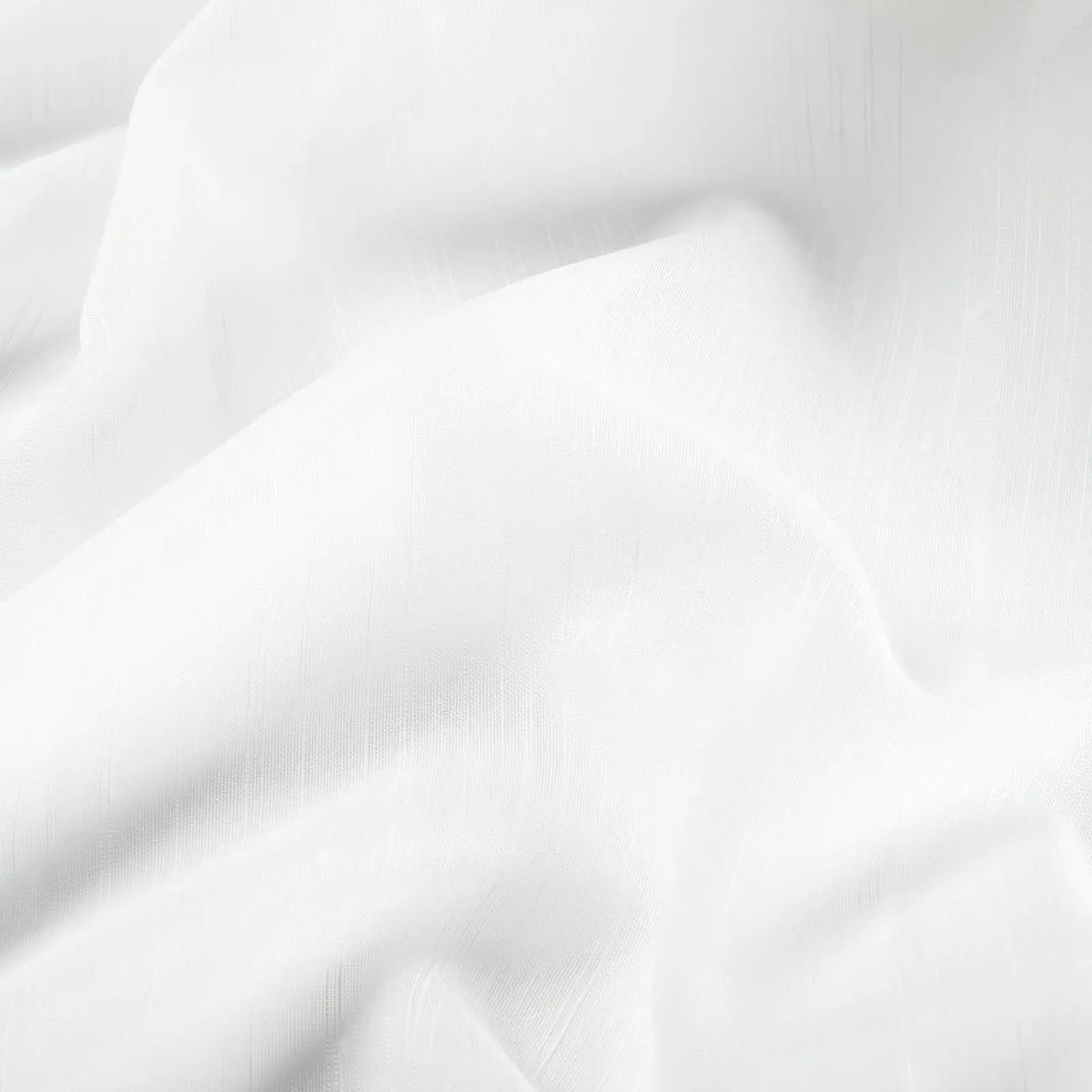 Florida Embossed White Semi Sheer Curtain Soft Top -TWOPAGES