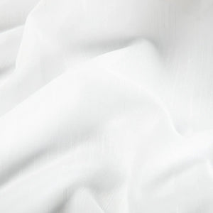 Florida Embossed White Semi Sheer Curtain Soft Top -TWOPAGES