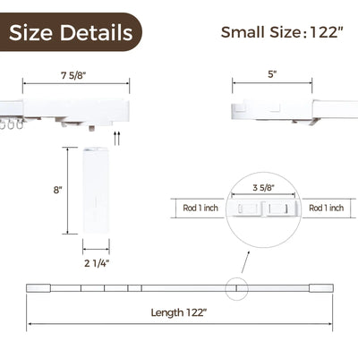 Jaylon Motorized Curtain Tracks -TWOPAGES CURTAINS