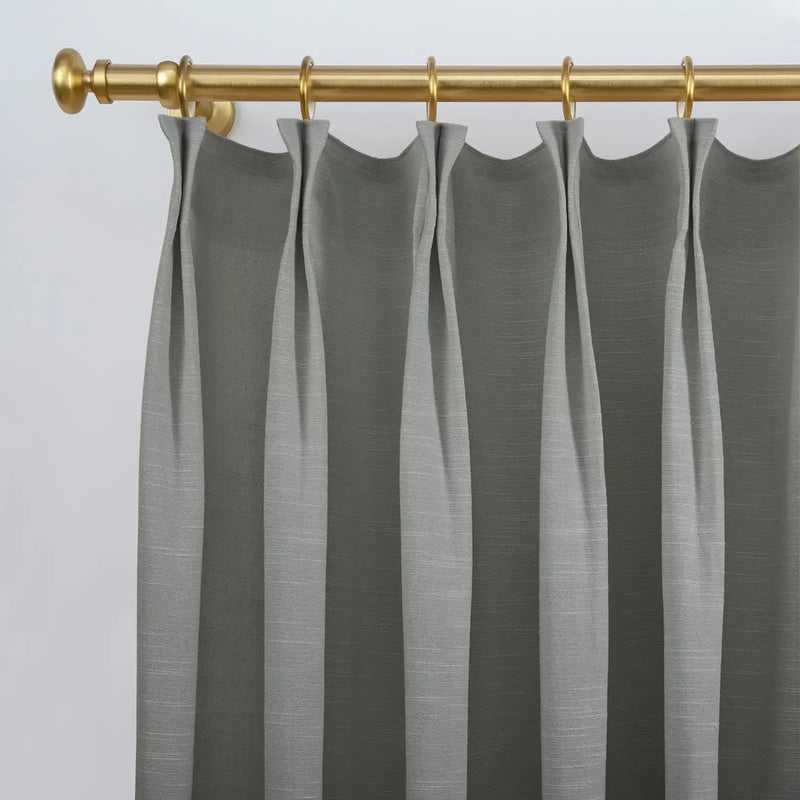 Jawara Luxury Linen Cotton Curtain Pleated- -TWOPAGES
