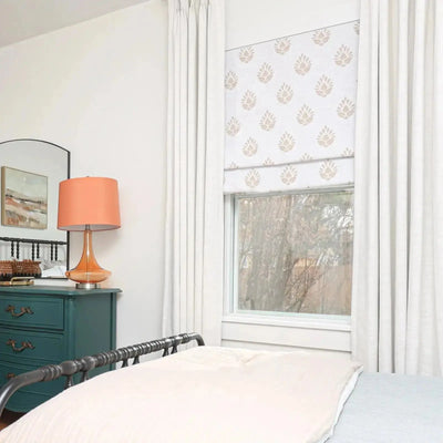 Stefana Silber Printed Roman Shade Cord Lift -TWOPAGES