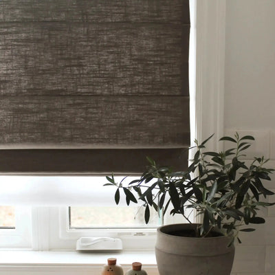 Ian Linen Day Night Roman Shade Cordless -TWOPAGES