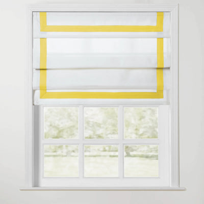 Tyrone Cordless Roman Shade with Border