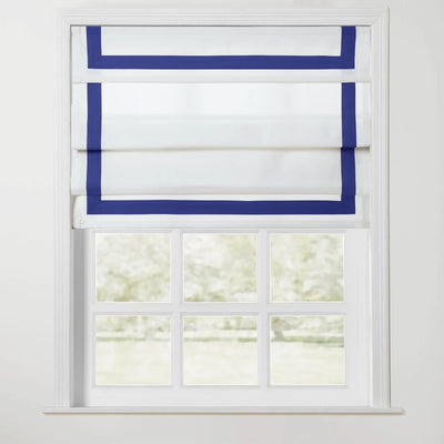 Tyrone Cordless Roman Shade with Border