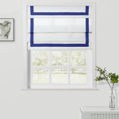 Tyrone Cordless Roman Shade with Border