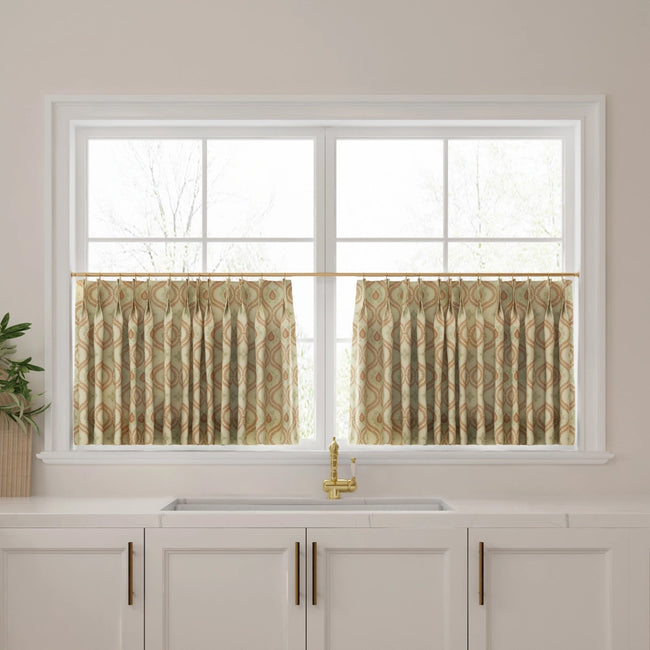 Sabrina Ramkhelawan Canyon Grove Vintage Print Cotton Cafe Curtains - TWOPAGES CURTAINS