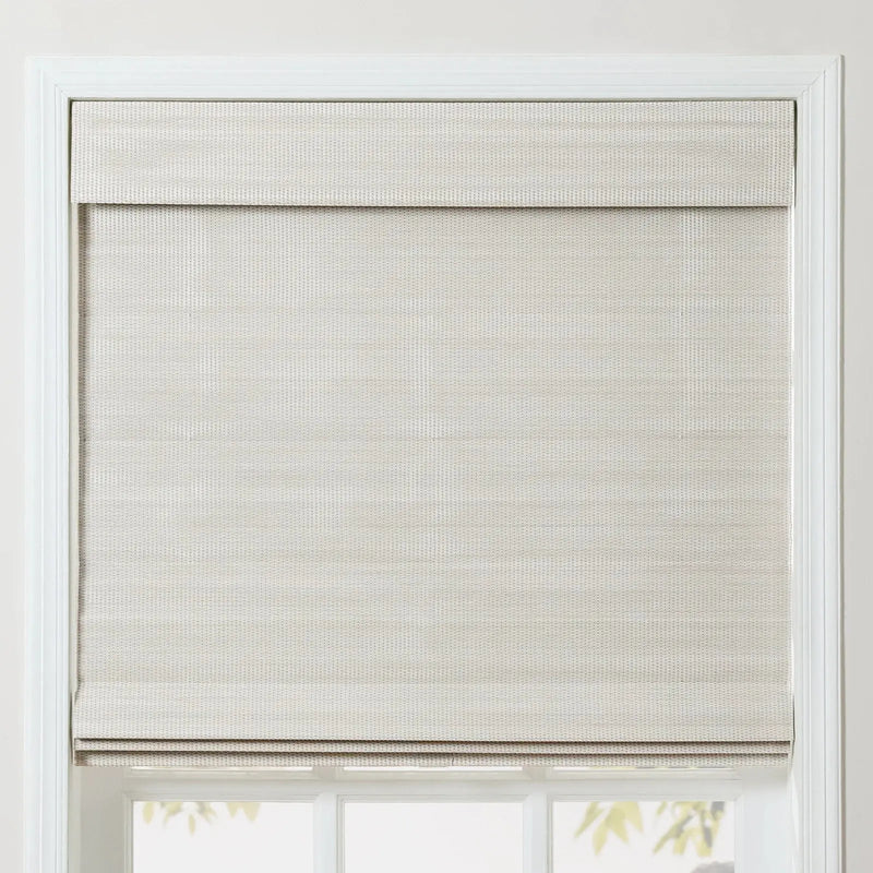 Sybil Bamboo Roman Shade - Wall White TWOPAGES CURTAINS